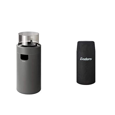 Enders 5604 Feuerstelle NOVA LED M, Grau + Wetterschutzhülle M, Schwarz im Sale